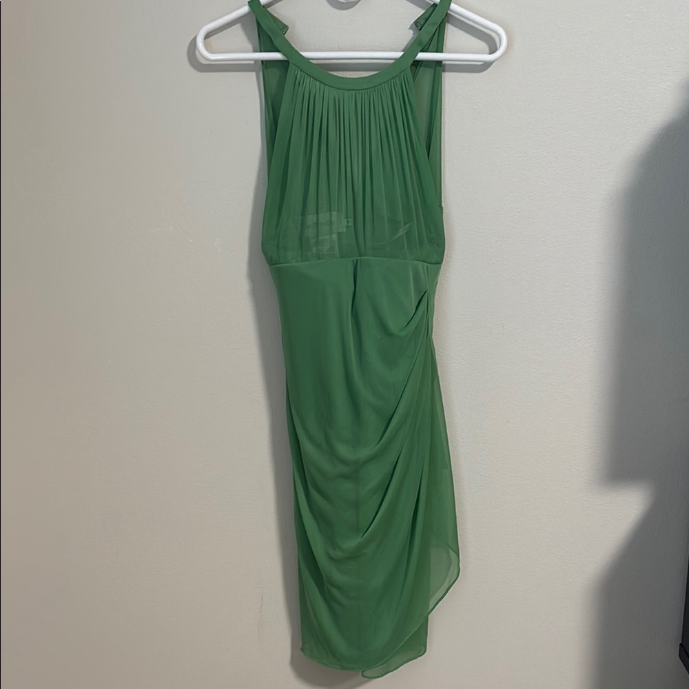 Davids Bridal Green Midi Dress